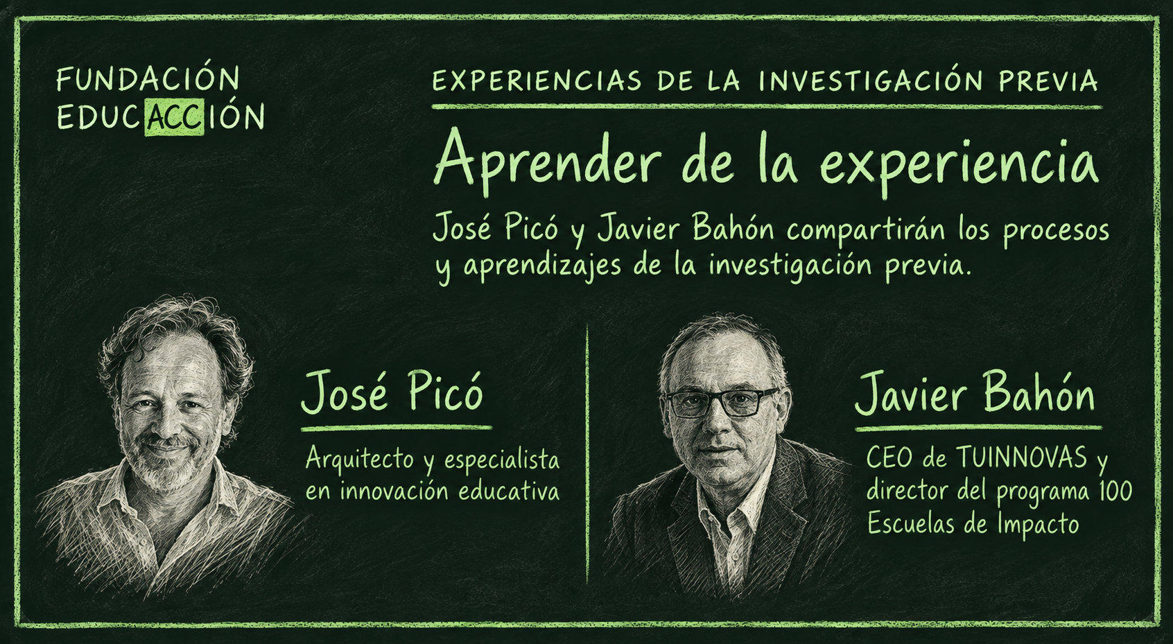 José Picó y Javier Bahón · Experiencias de la investigación previa