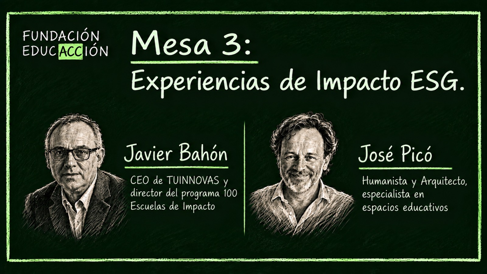 Mesa 3: Experiencias de Impacto ESG con Javier Bahón y José Picó